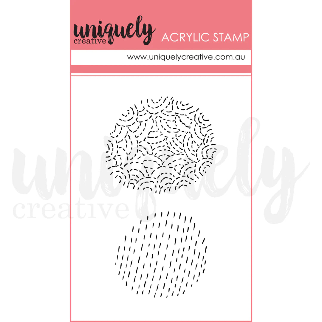 Uniquely Creative - LITTLE LUSTERS TEXTURE  MARK MAKING MINI STAMP - ACRYLIC STAMP