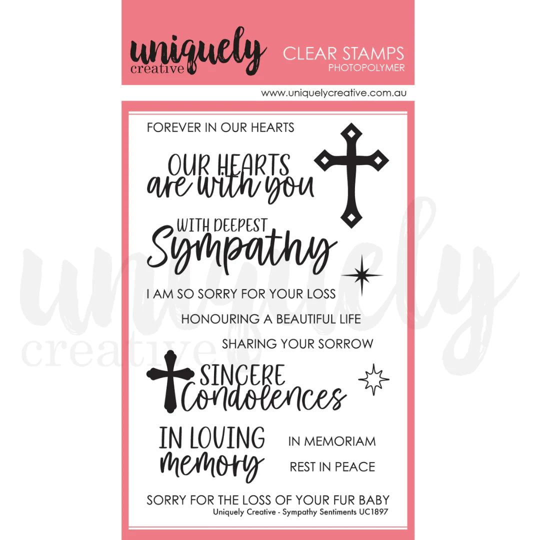 UNIQUELY CREATIVE - Sympathy Sentiments Stamp *