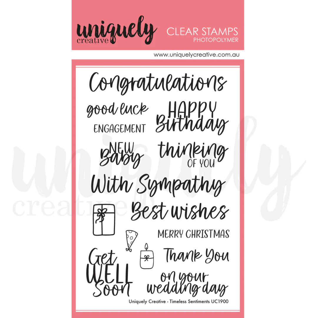 UNIQUELY CREATIVE - Timeless Sentiments Stamp