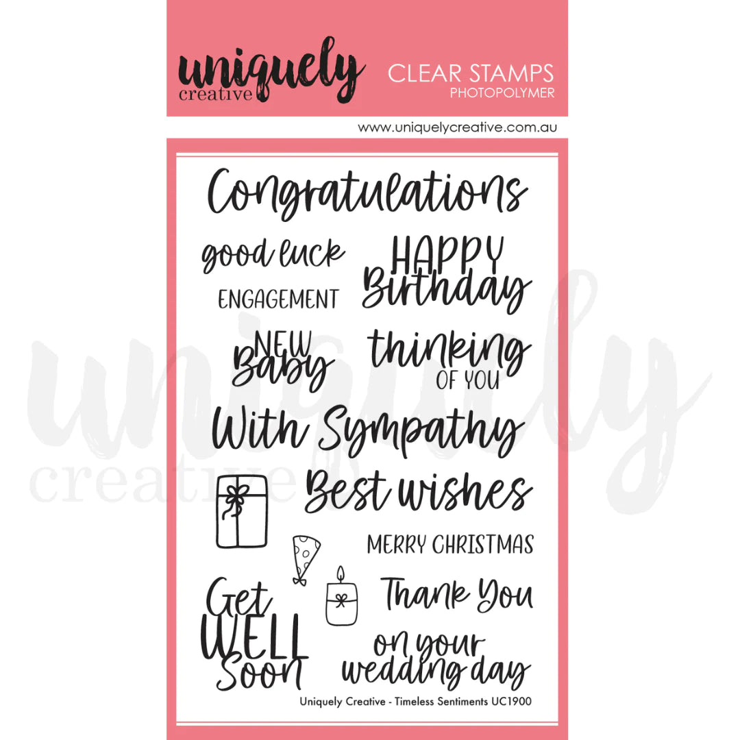UNIQUELY CREATIVE - Timeless Sentiments Stamp *
