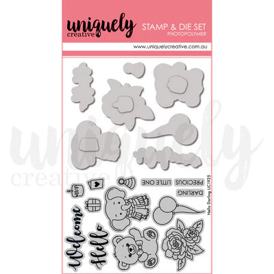 Uniquely Creative - Stamp & Die Set - Hello Darling *