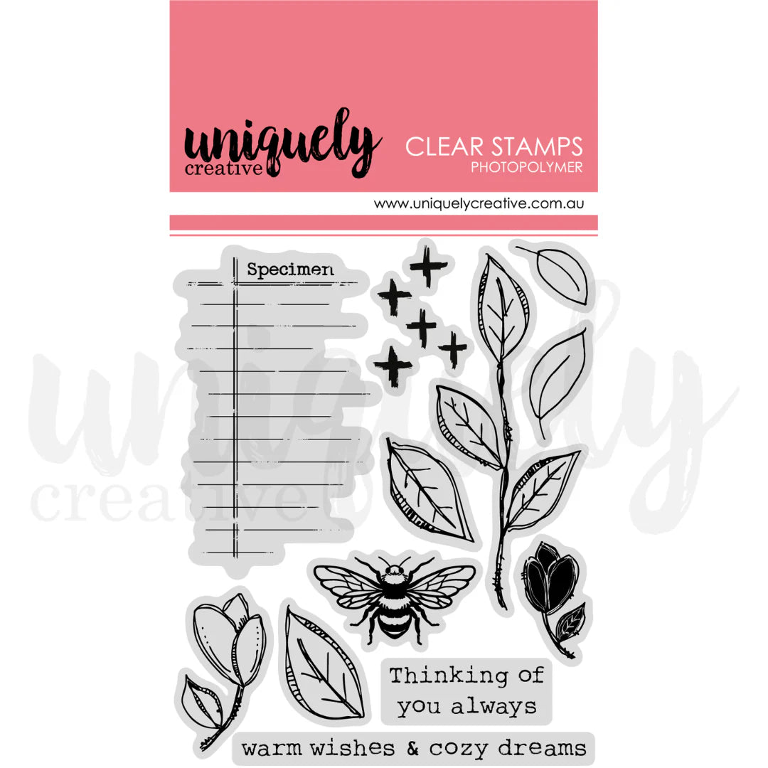 Uniquely Creative -Botanical Art Journal Stamp