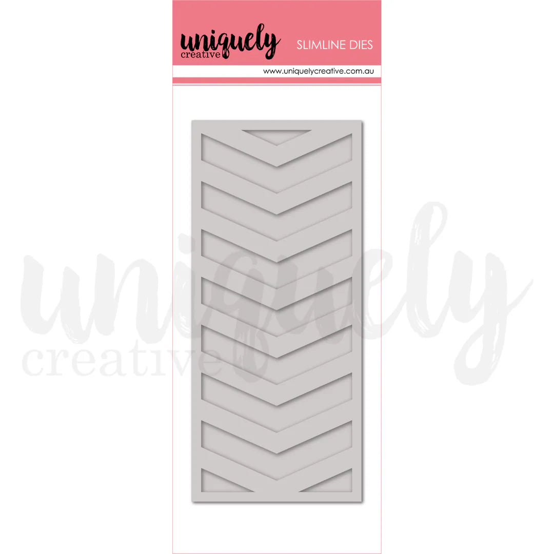 UNIQUELY CREATIVE - Slimline Dies Chevron Border Die *