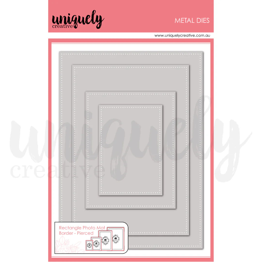 UNIQUELY CREATIVE - Rectangle Photo Mat Border - Pierced