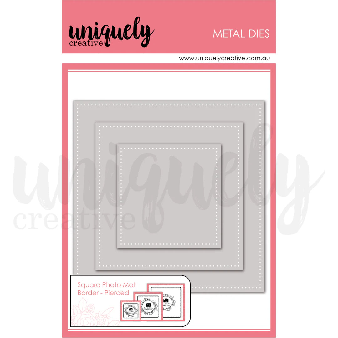 UNIQUELY CREATIVE - Square Photo Mat Border - Pierced