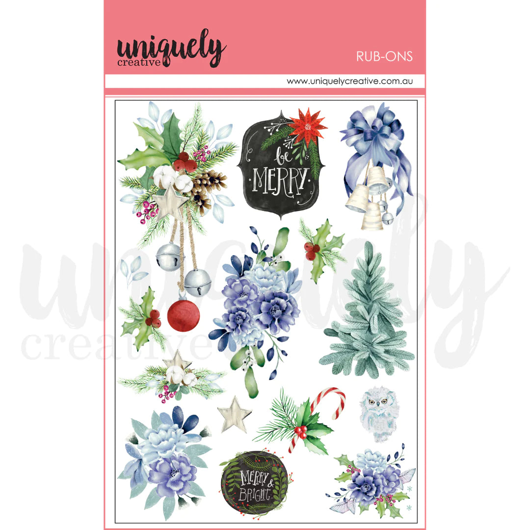 Uniquely Creative - Rub-Ons - Holiday Spirit *