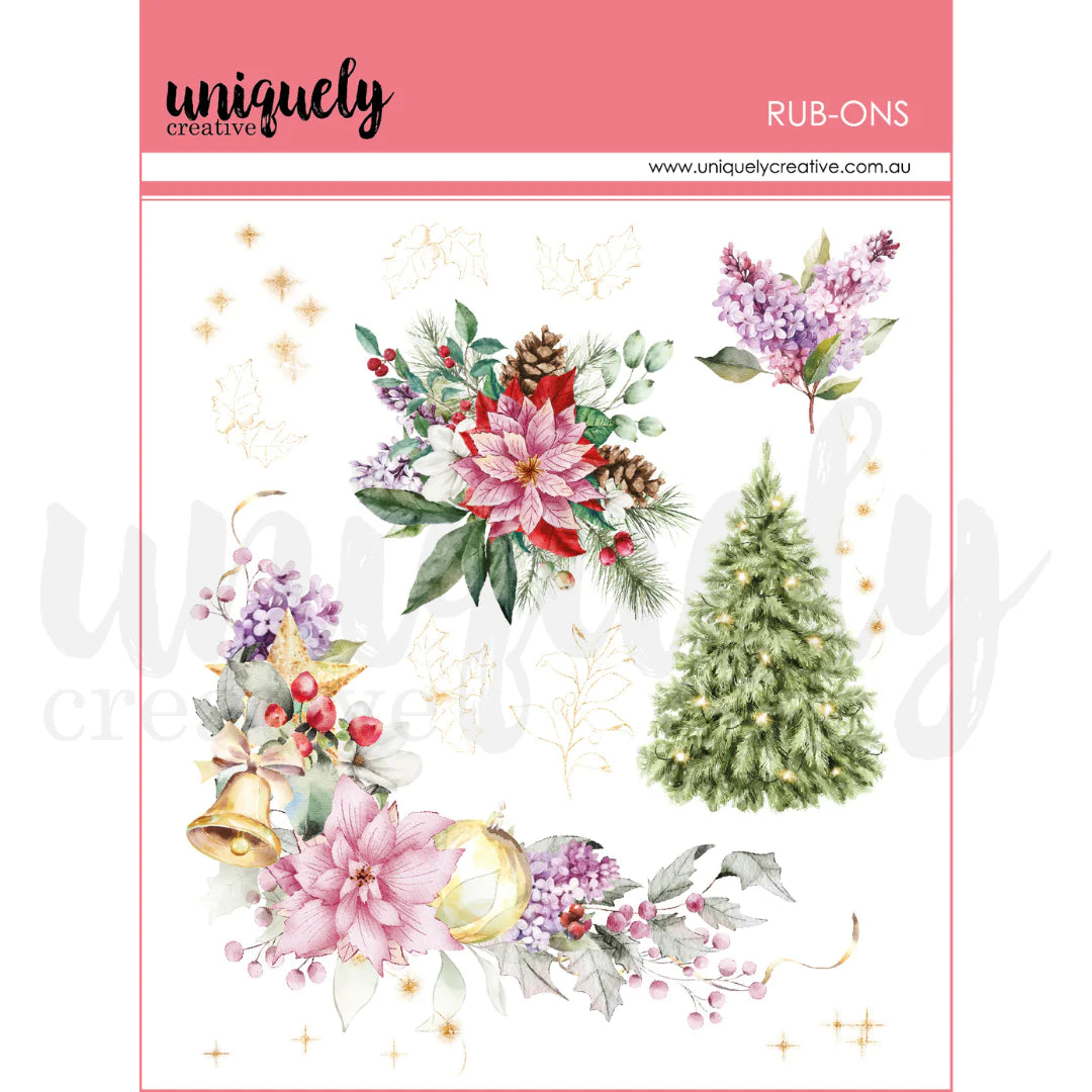 Uniquely Creative - Rub-Ons - A Christmas Dream Background *