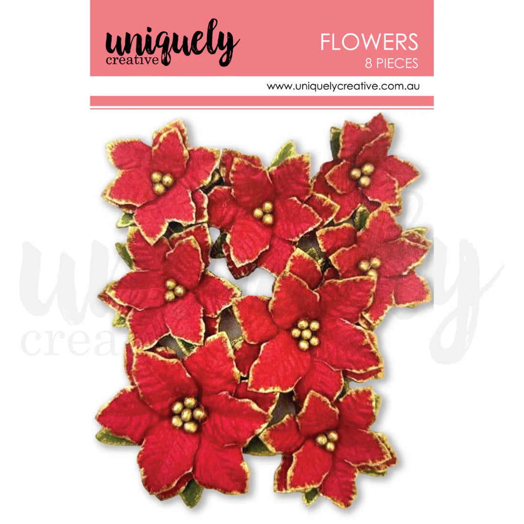 Uniquely Creative - Christmas Poinsettia Flowers