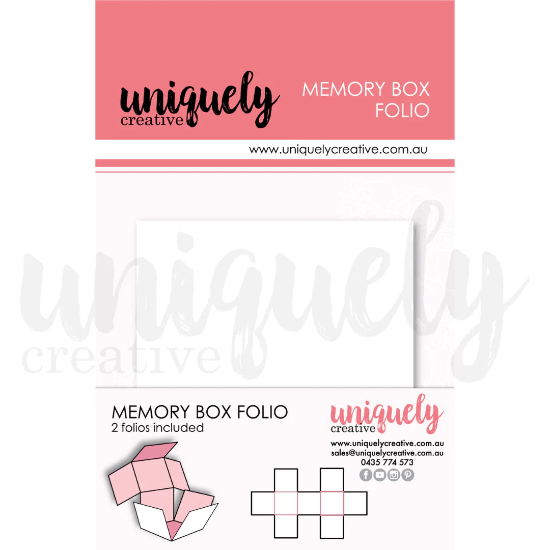 Uniquely Creative - Memory Box Folio - 2 Filos included