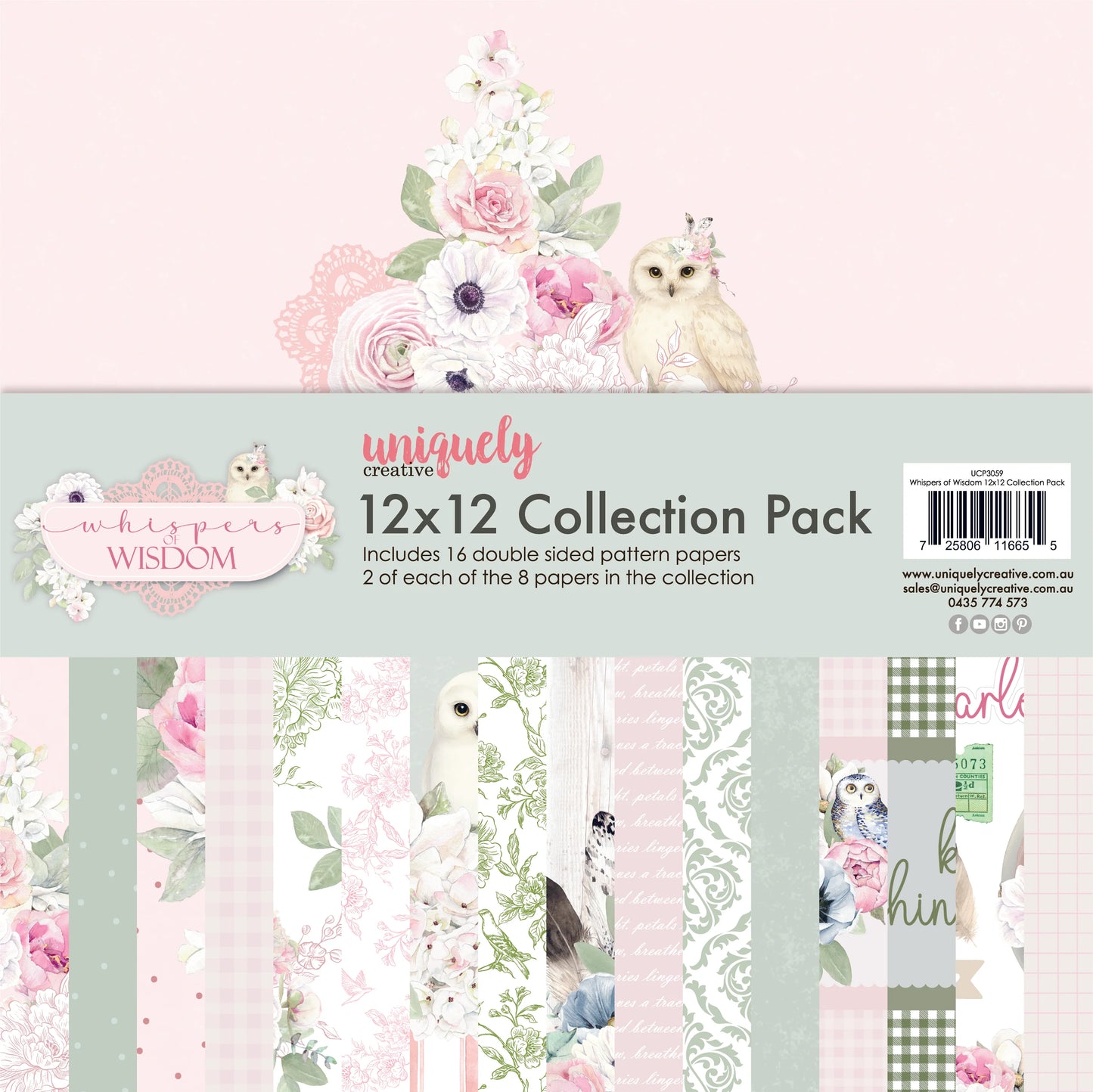 Uniquely Creative -12 x 12 Collection Pack - Whispers of Wisdom