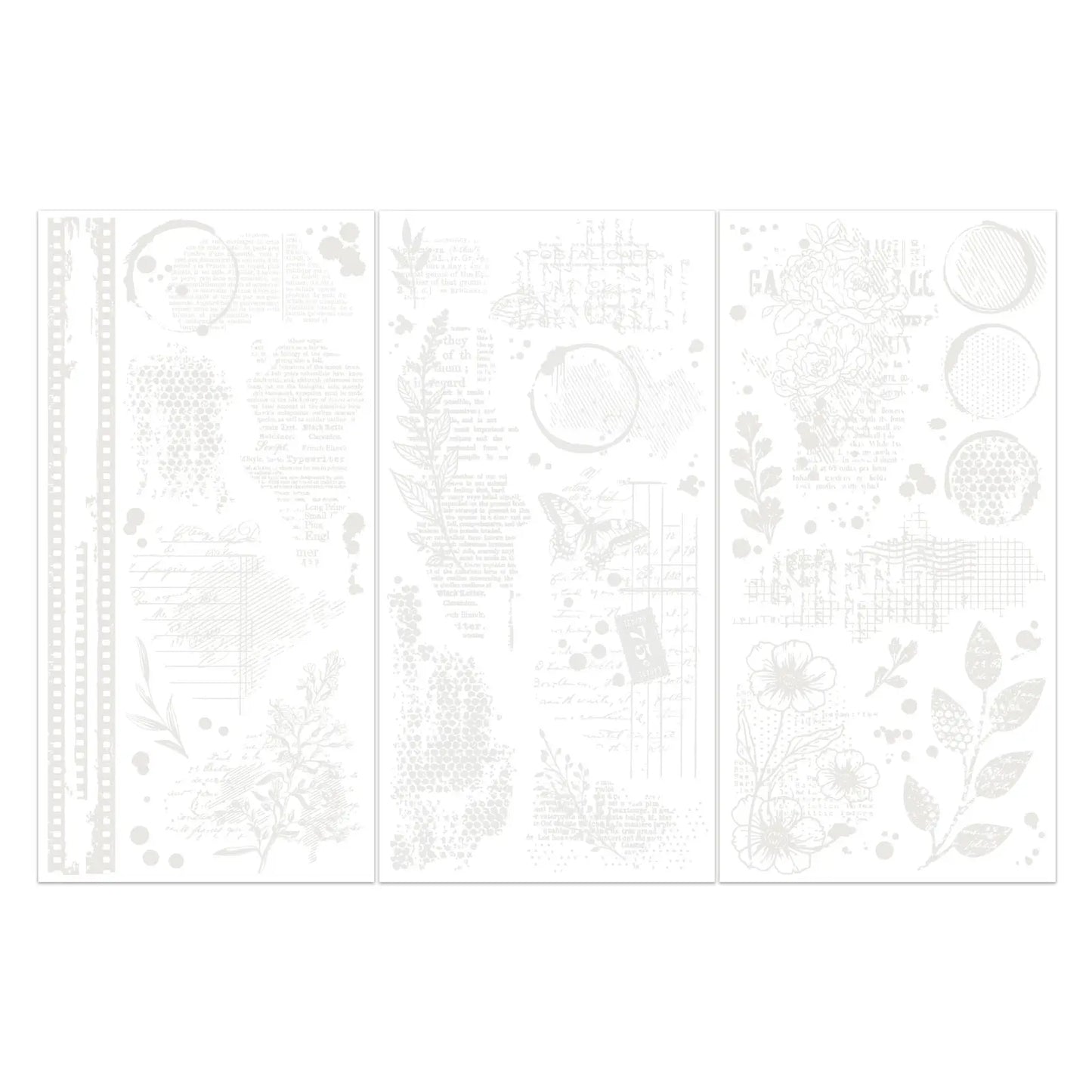 49 and Market - Irresistible Rub On Transfers - 3 sheets white - Vicki Boutin