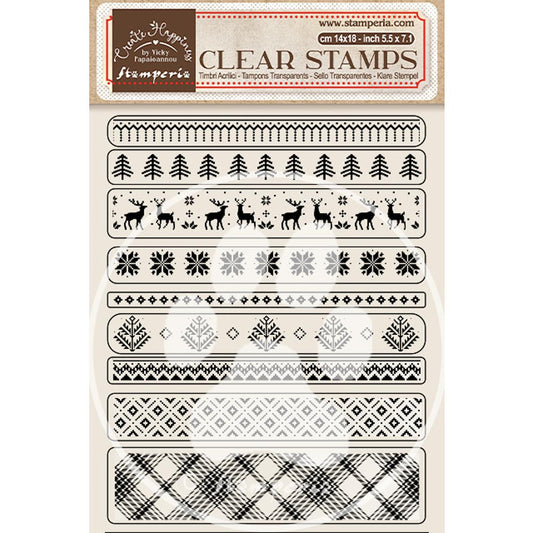 Stamperia - Acrylic Clear Stamp 14x18cm - Create Happiness Calendar Borders*