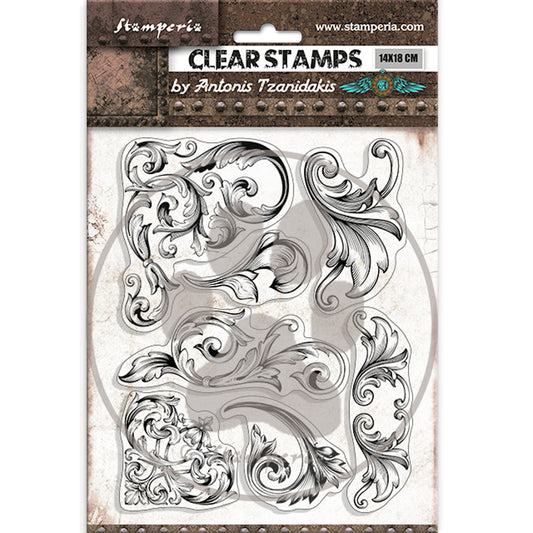 Stamperia - Acrylic Clear Stamp 14x18cm - Sir vagabond in Fantasy world greeks*
