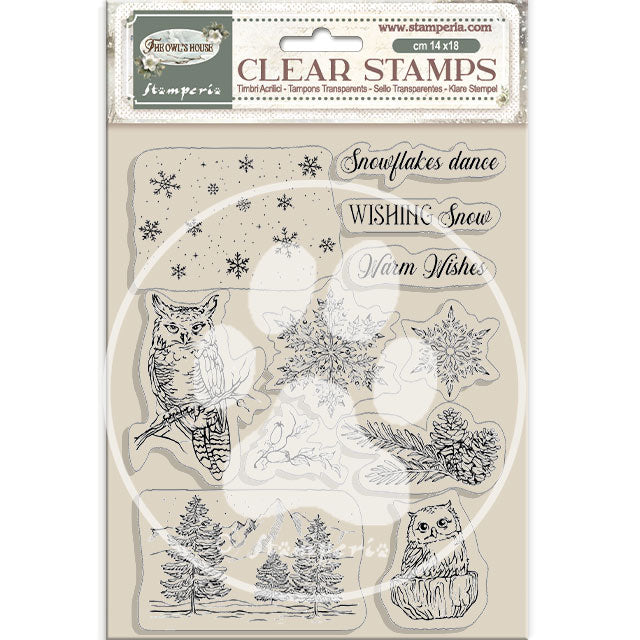 Stamperia - Acrylic Clear Stamp 14x18cm - The Owl's House