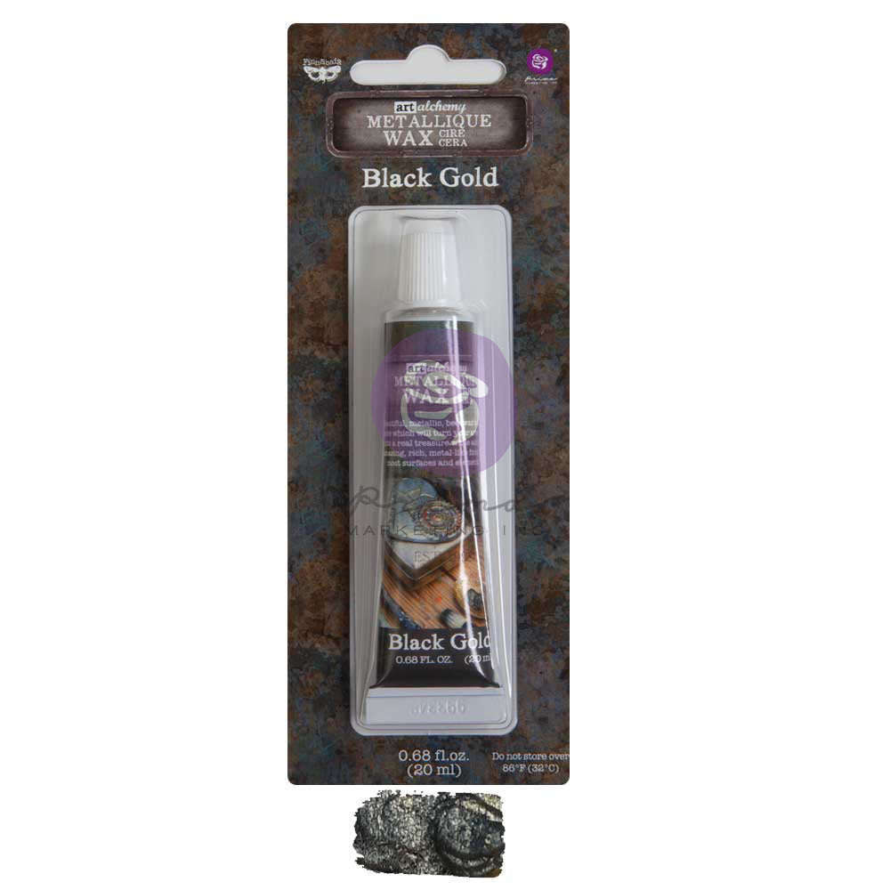 Prima - Finnabair - Art Alchemy - Metallique Wax - Black Gold