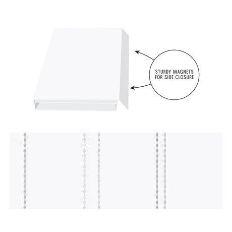 49 and Market - Create-an-album Triple flip album base (White)