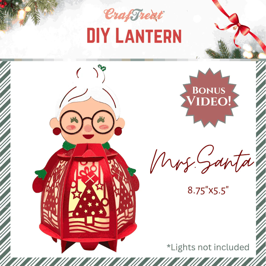 Craftreat DIY Lanterns - Mrs Santa