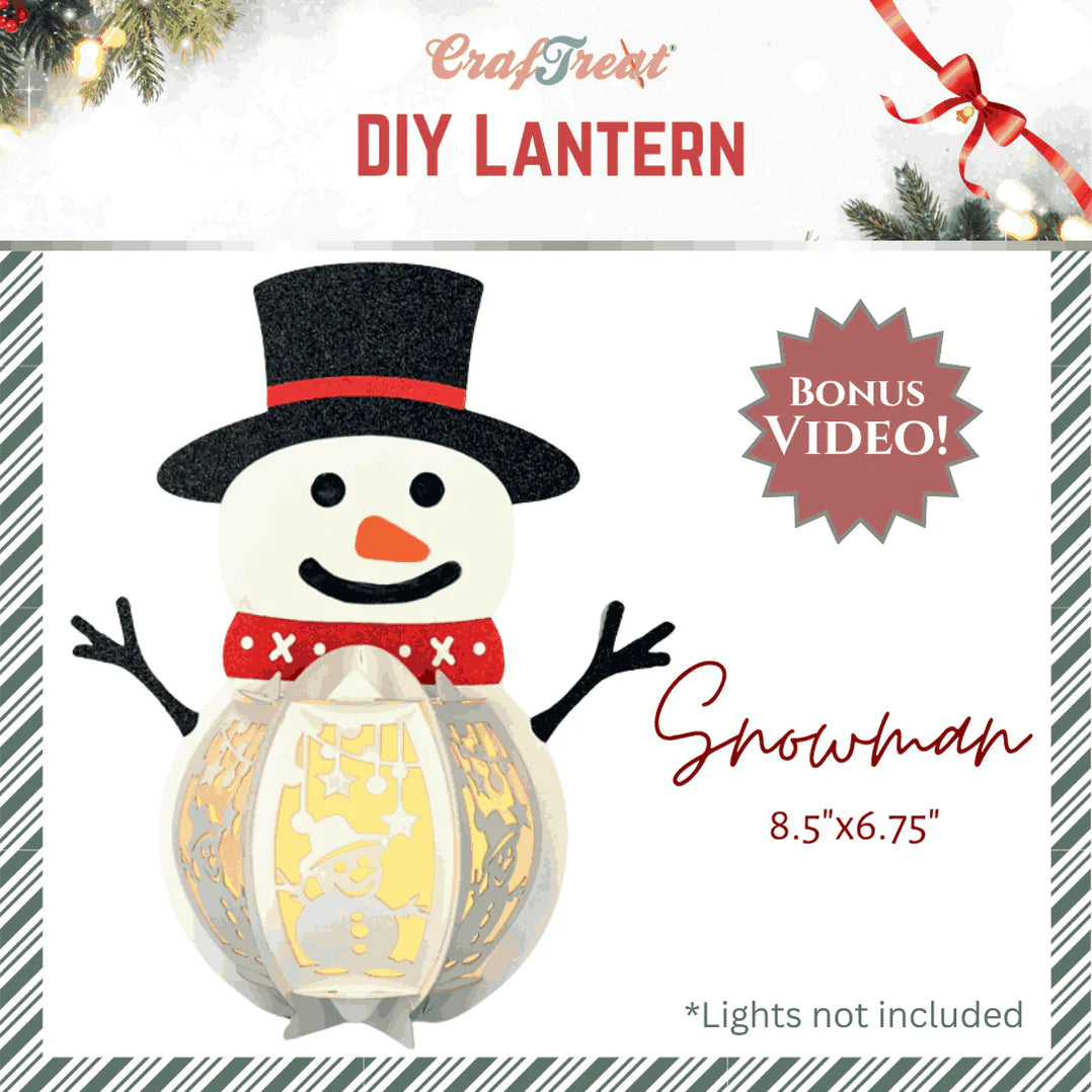 Craftreat DIY Lanterns - Snowman