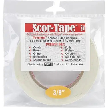 SCOR-TAPE - 3/8" PREMIUM DOUBLE SIDED TAPE (25M)