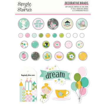 Simple Stories - Say Cheese Fantasy at the Park - Decorative Brads