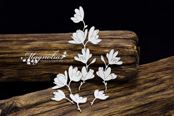 Snip Art - Magnolias -Twigs of Flowers