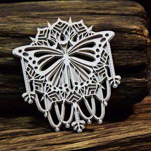Snip Art - Mandalas Dreams- Butterfly on a Doily Layered