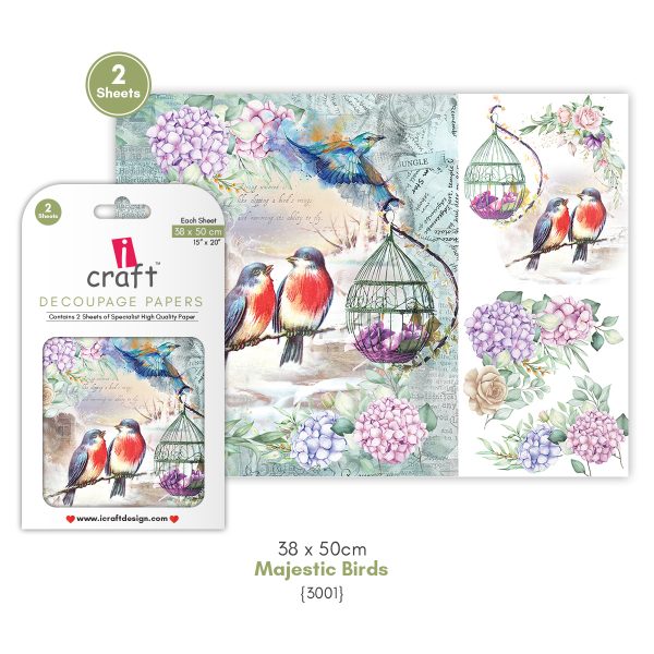 I Craft - Decoupage Papers - Majestic Bird