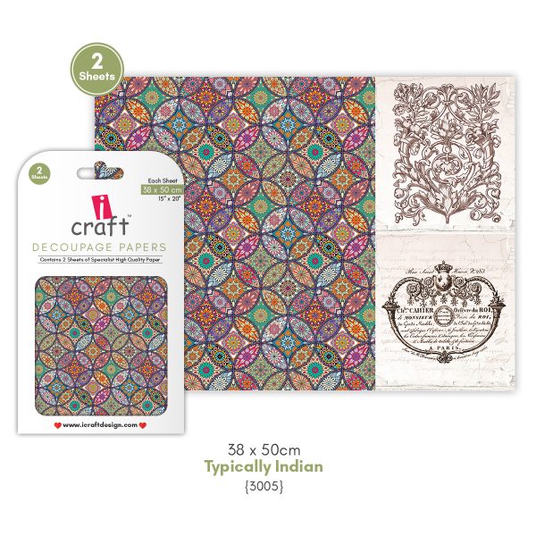 I Craft - Decoupage Papers - Typically Indian