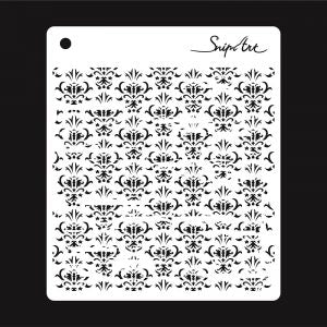 Snip Art - Stencil up in the air - Damask 15X15