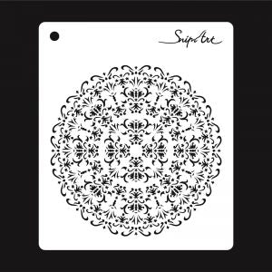 Snip Art - Stencil up in the air - Damask - Rosette 15X15