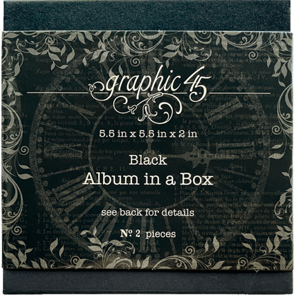Graphic 45 - Album in a box (Black)