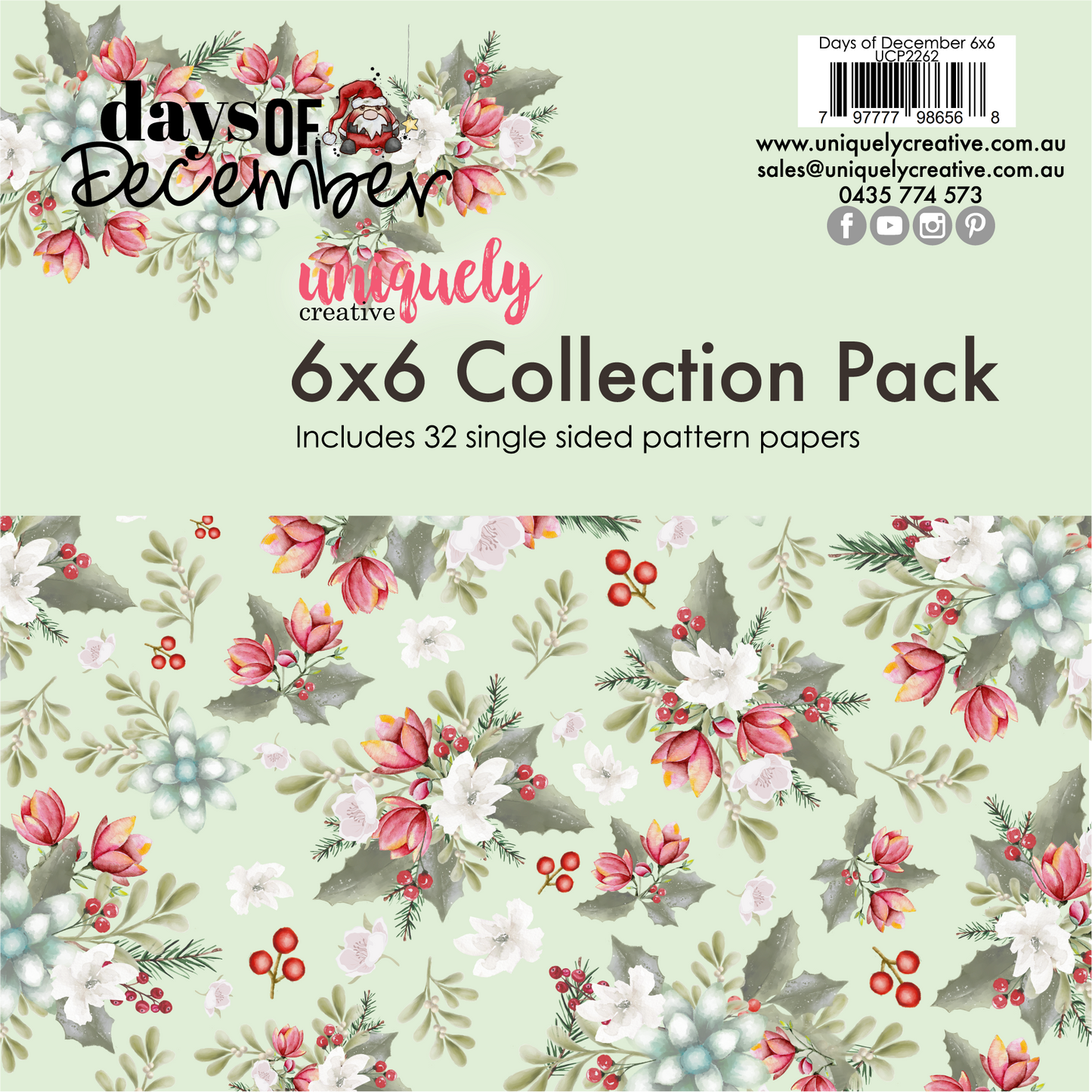 Uniquely Creative - 6 X 6 Days of December Collection Pack