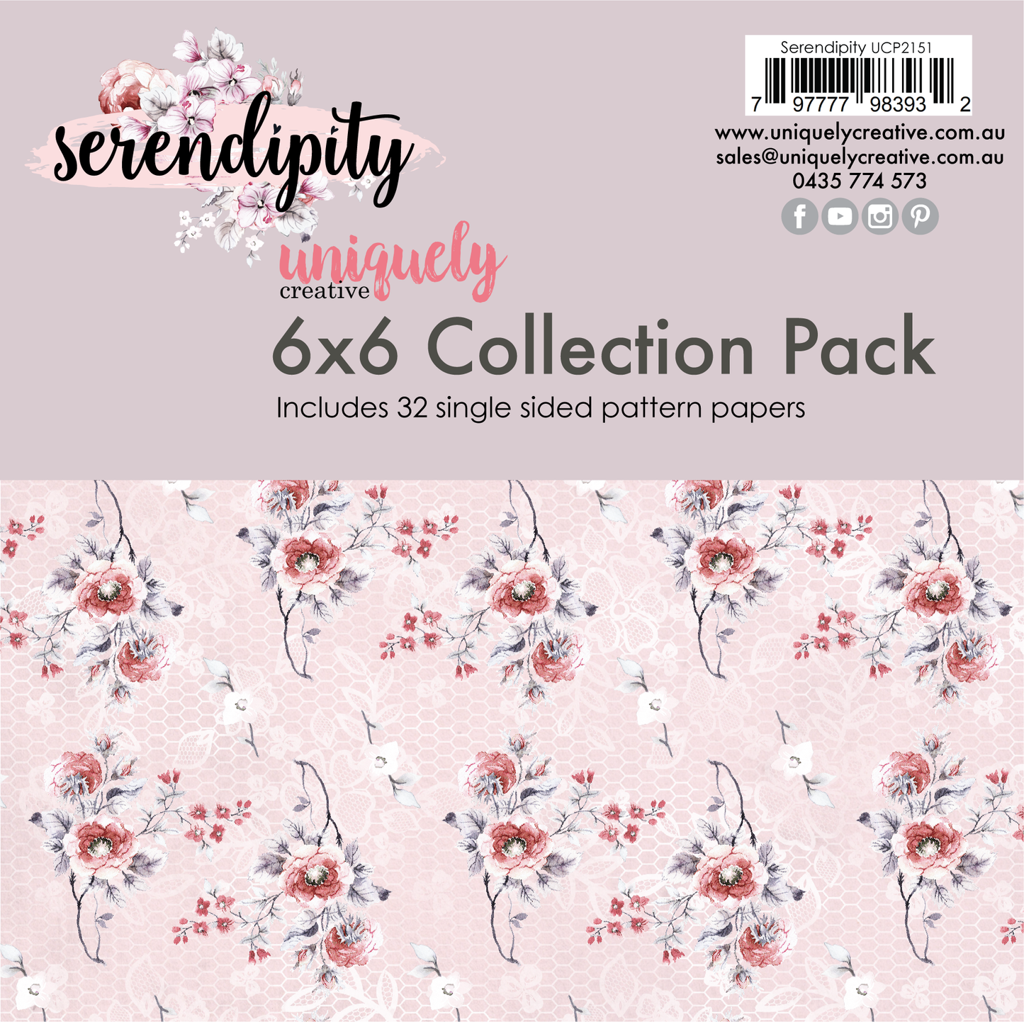 Uniquely Creative - 6 X 6 Serendipity Collection Pack