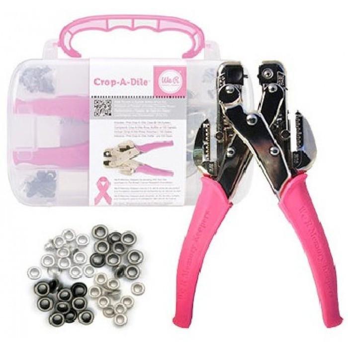 Crop-a-dile Hole Punch & Eyelet Setter Pink