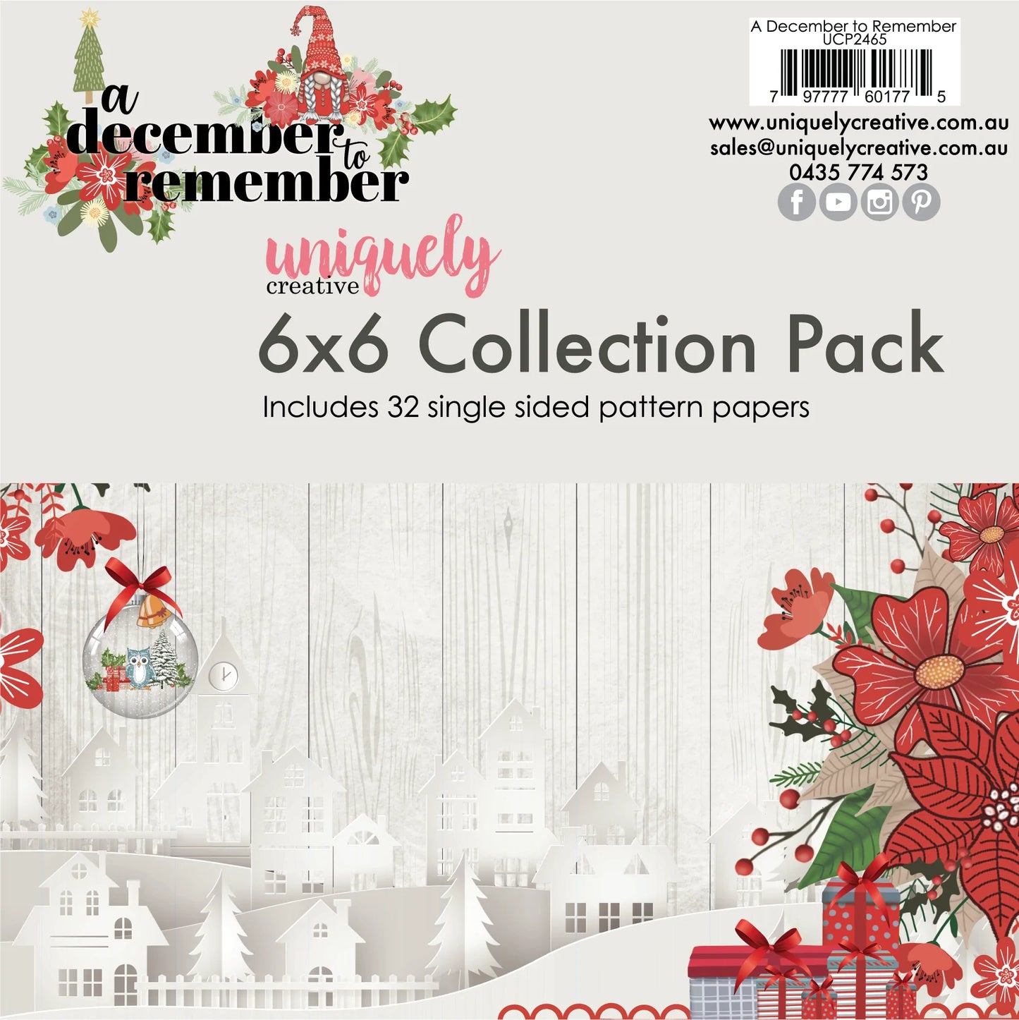 Uniquely Creative - 6 X 6 A December to Remember Collection Pack