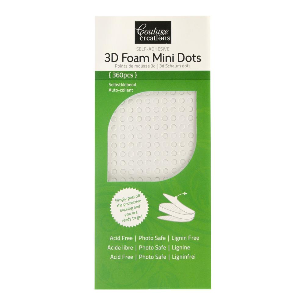 COUTURE CREATIONS - 3D MINI FOAM DOTS WHITE