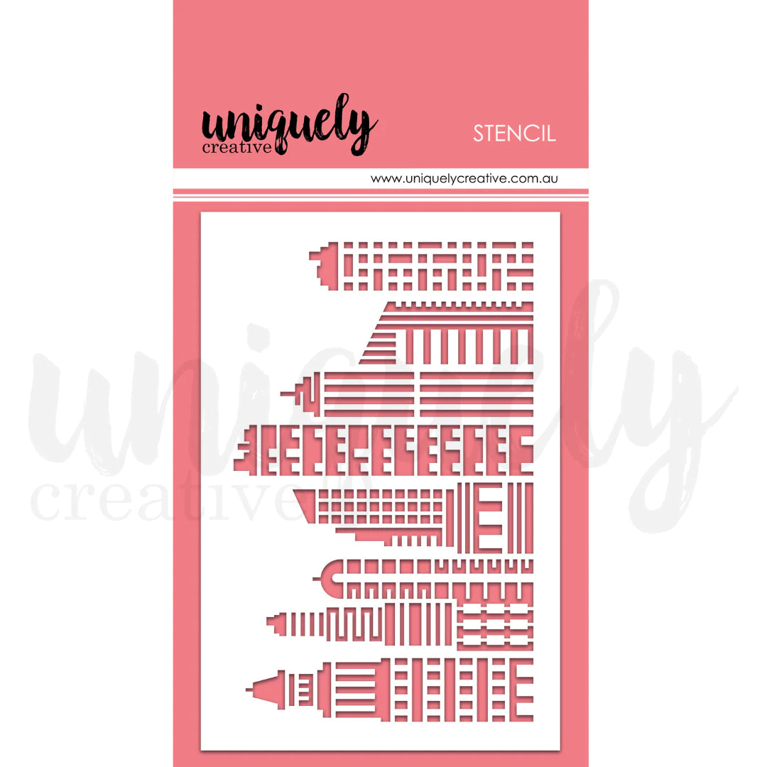 Uniquely Creative - City Scene Stencil *