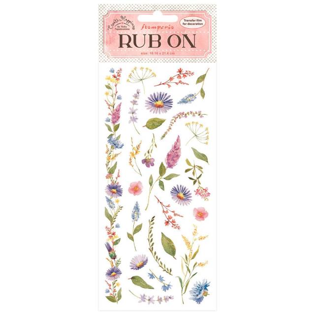 Stamperia - Create Happiness Welcome Home - Flowers - Rub-ons