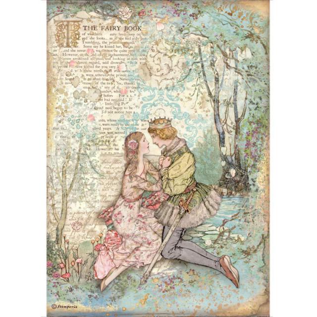 Stamperia - A4 Rice Paper - 21cm x 29.7cm - Sleeping Beauty Lovers