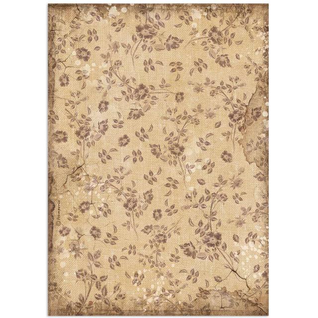 Stamperia - Rice Paper - 21cm x 29.7cm - Lady vagabond Lifestyle - Floral Texture