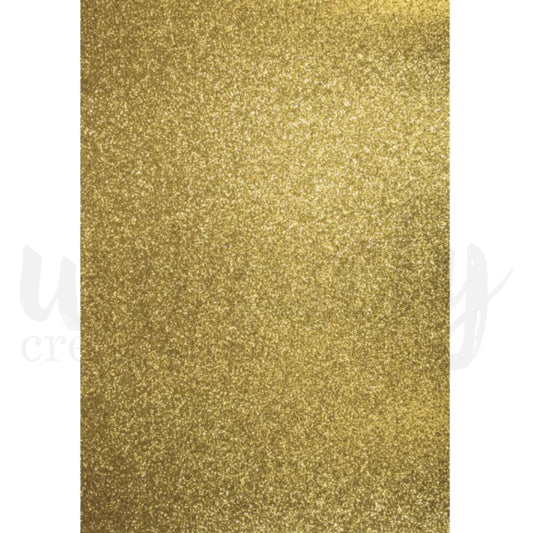 Uniquely Creative - A4 - Gold Glitter Cardstock