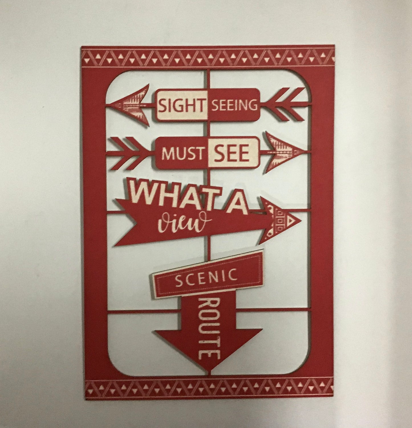 Scrap Collections -Sight Seeing Signs Cut Out