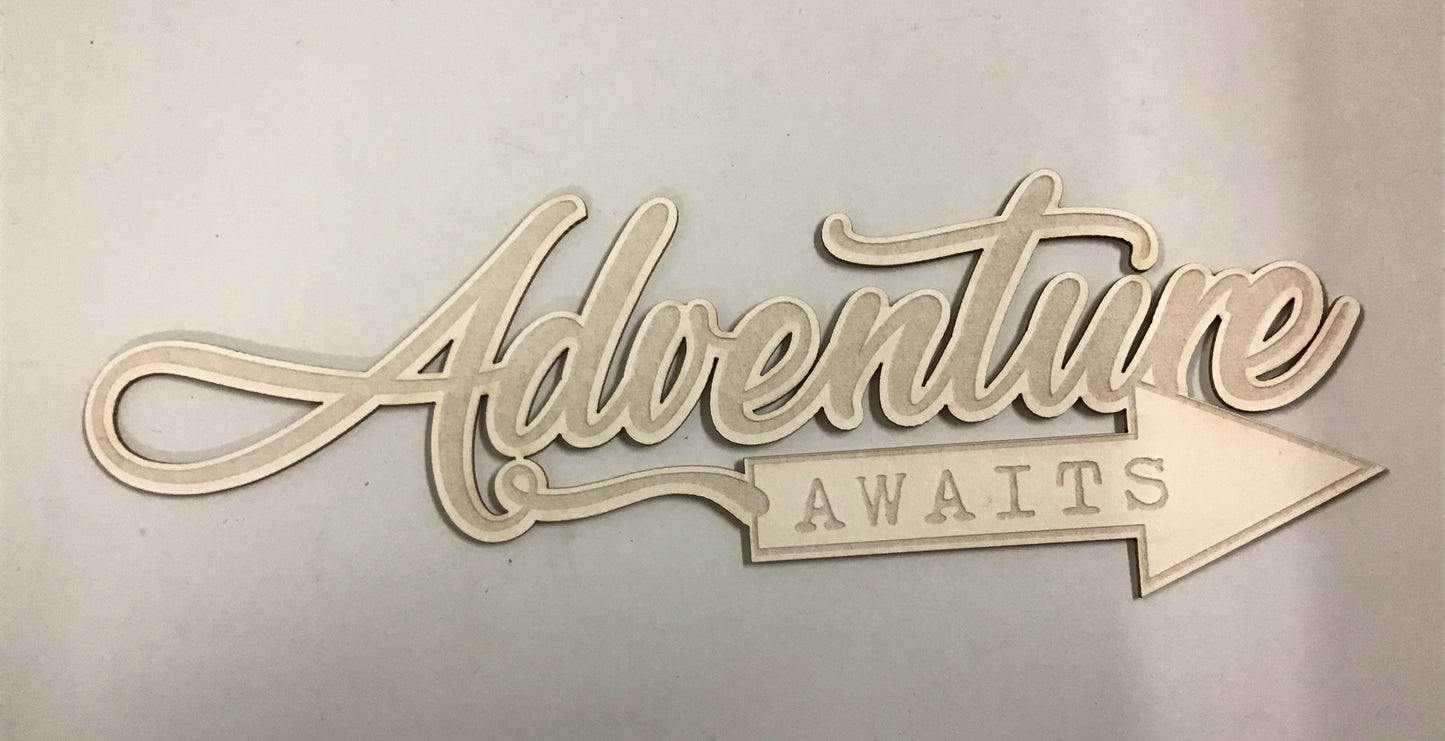 Scrap Collections -Adventure Awaits Cut Out