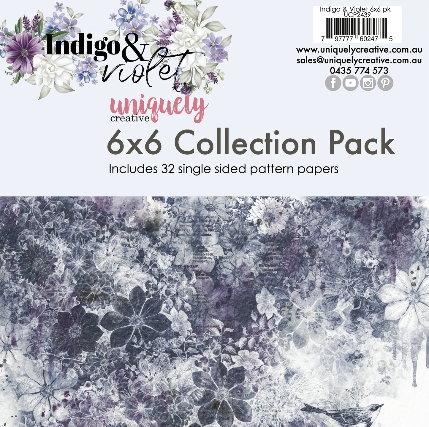 Uniquely Creative - 6 X 6 Indigo & Violet Collection Pack
