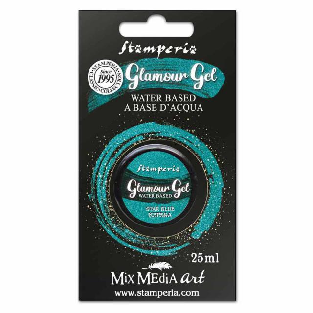 Stamperia - Glamour Gel - Star Blue - 25ML