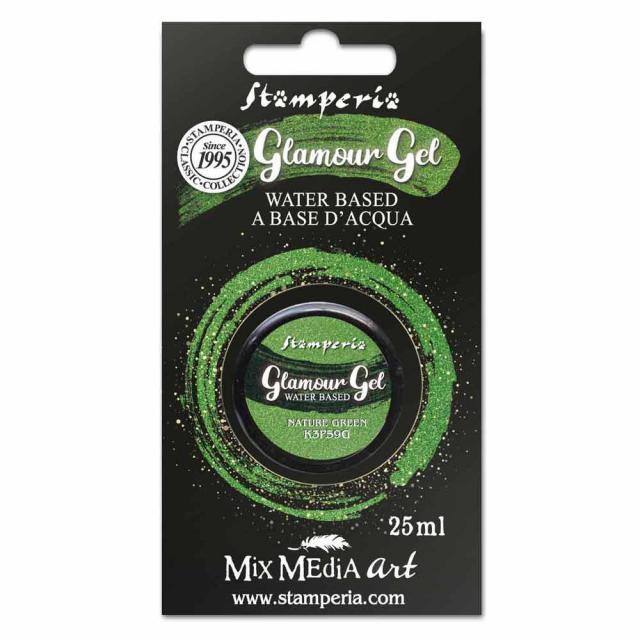 Stamperia - Glamour Gel - Nature Green - 25ML