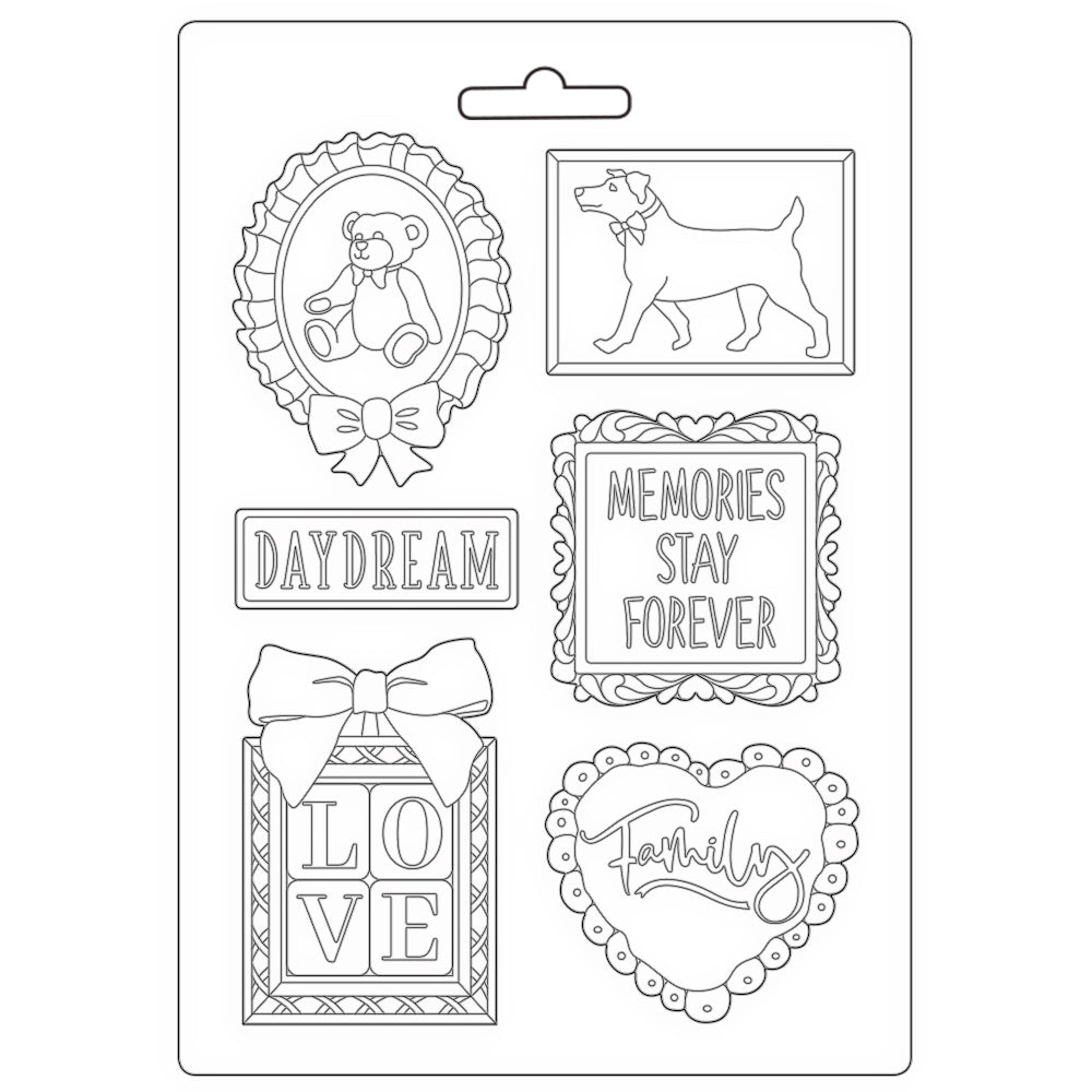 Stampera- Soft Mould A4 - DayDream Frame & Quotes*