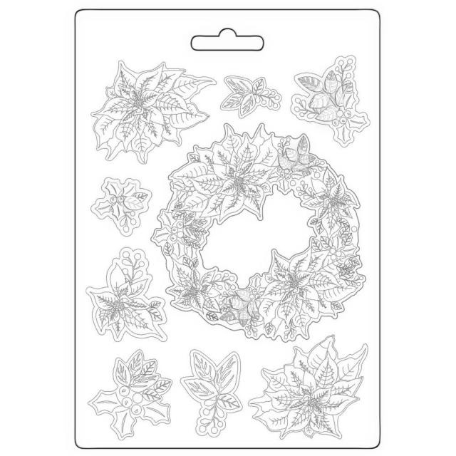 Stampera- Soft Mould A4 - Poinsettia*