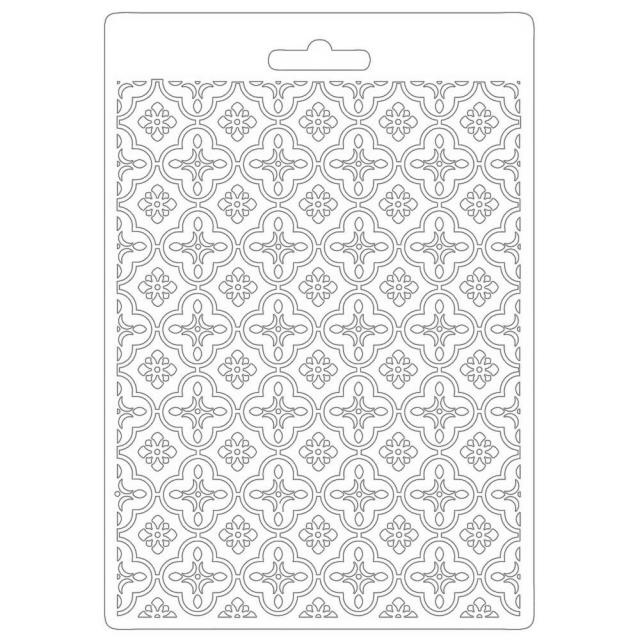 Stamperia - Texture Impression - Soft Mould A5 - Lady Vagabond Lifestyle Metal texture *