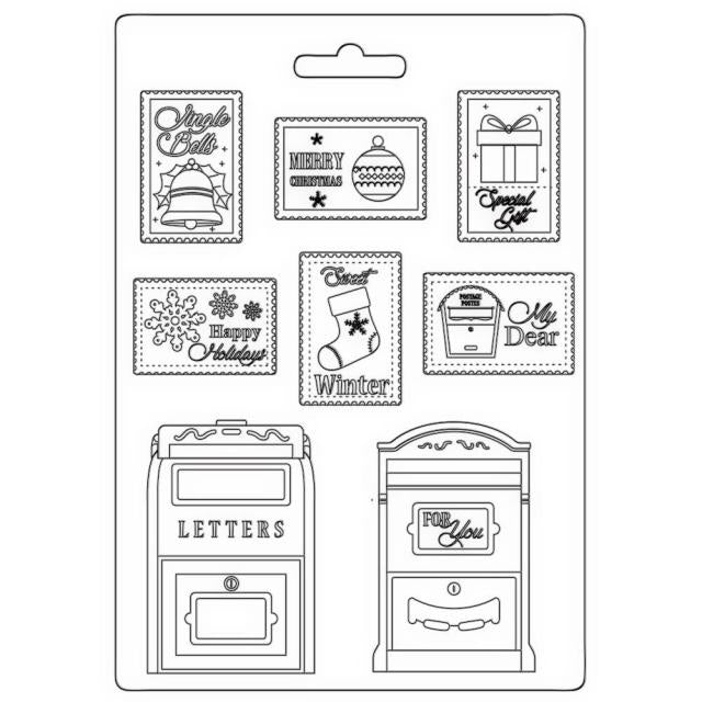 Stamperia - Texture Impression - Soft Mould A5 - Letter & Stamps*